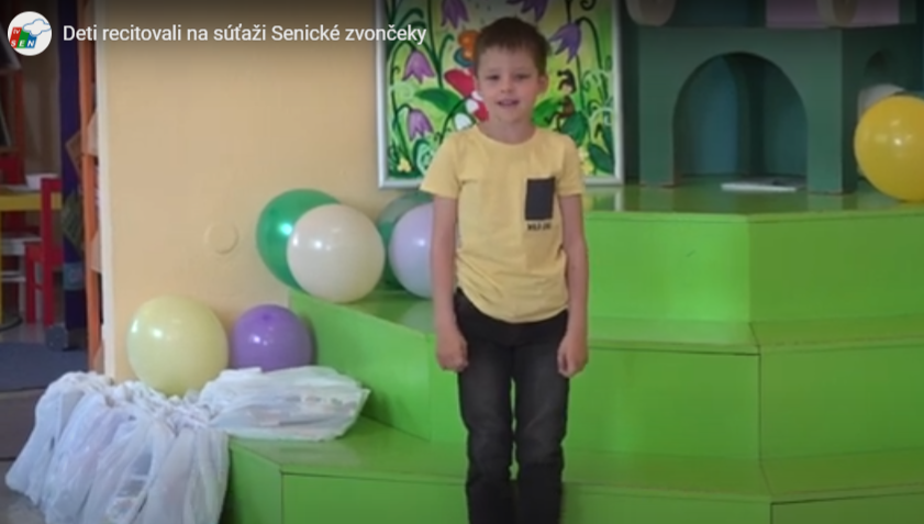 Deti recitovali na súťaži Senické zvončeky